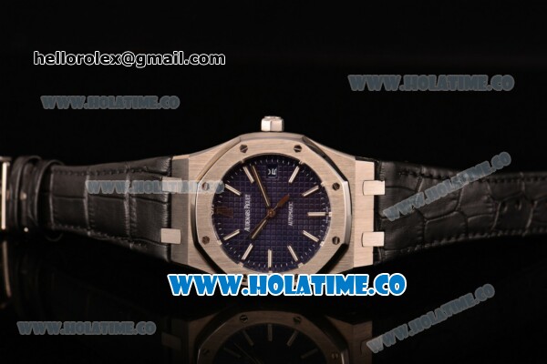 Audemars Piguet Royal Oak 39MM Swiss ETA 2824 Automatic Steel Case with Purple Dial and Stick Markers (BP) - Click Image to Close